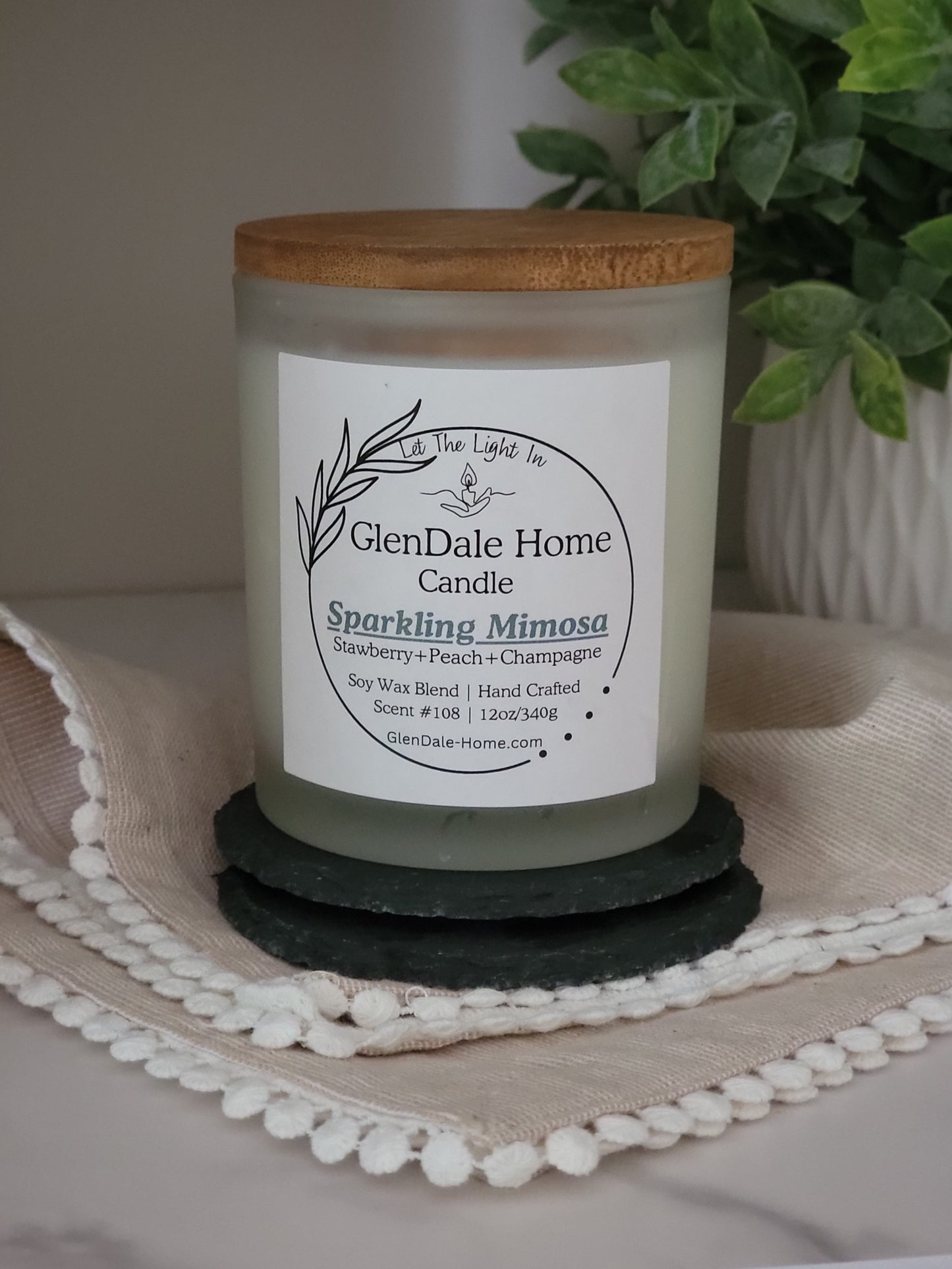 Sparklilng Mimosa Candle